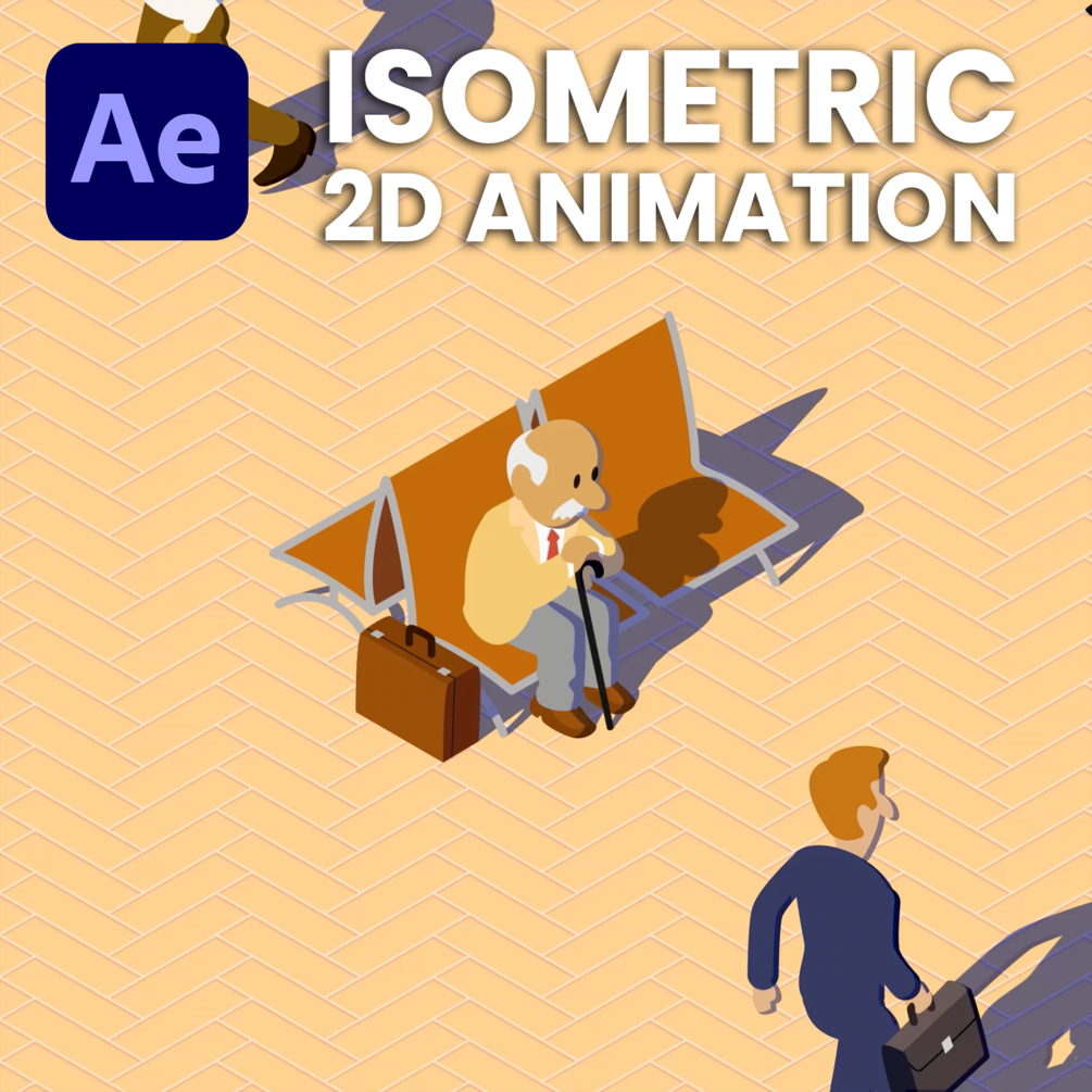 Isometric 2D Animation After Effects Project File