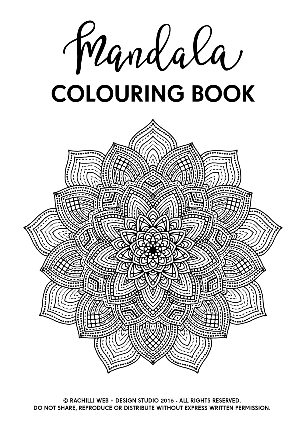 Download Mandala Printable Colouring Book