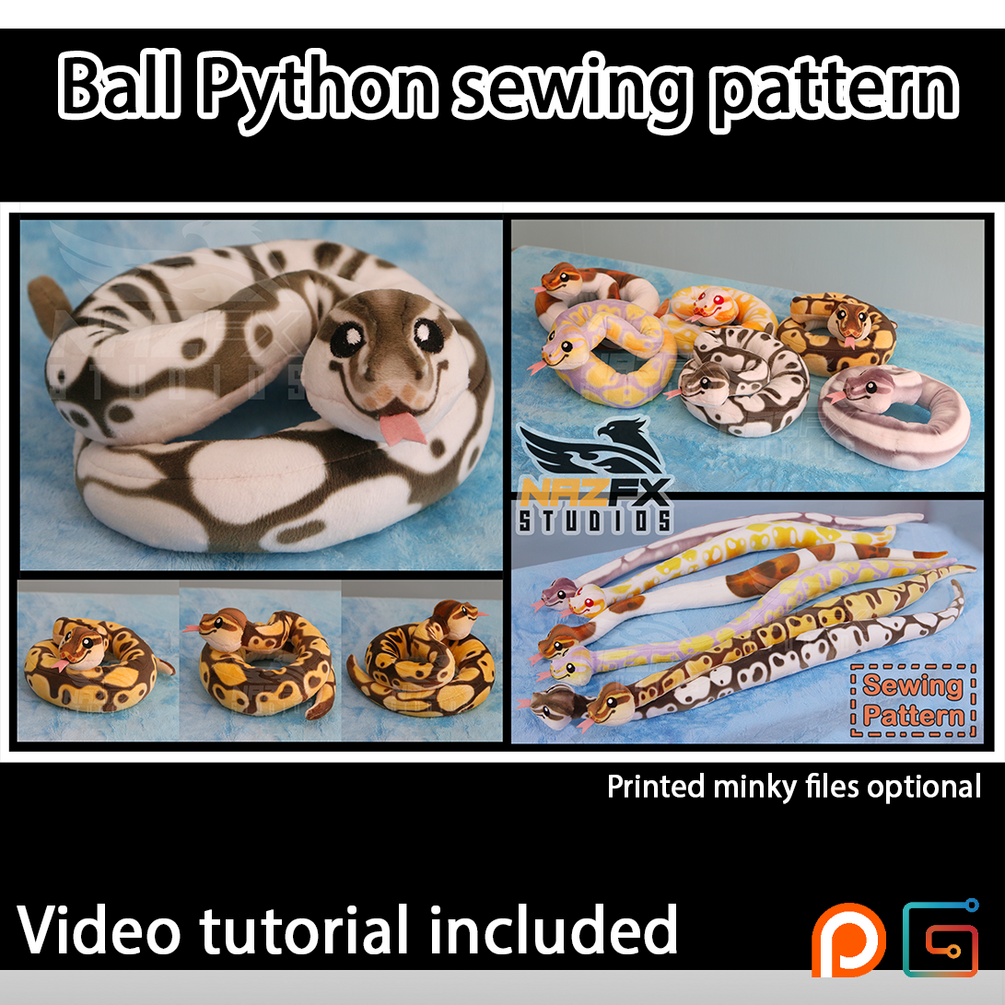 Ball Python - sewing pattern and tutorial