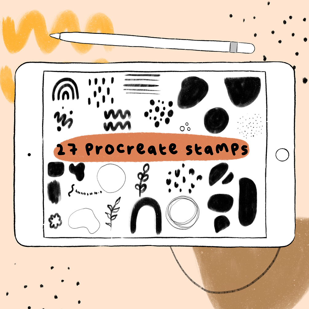 Procreate Abstract stamps