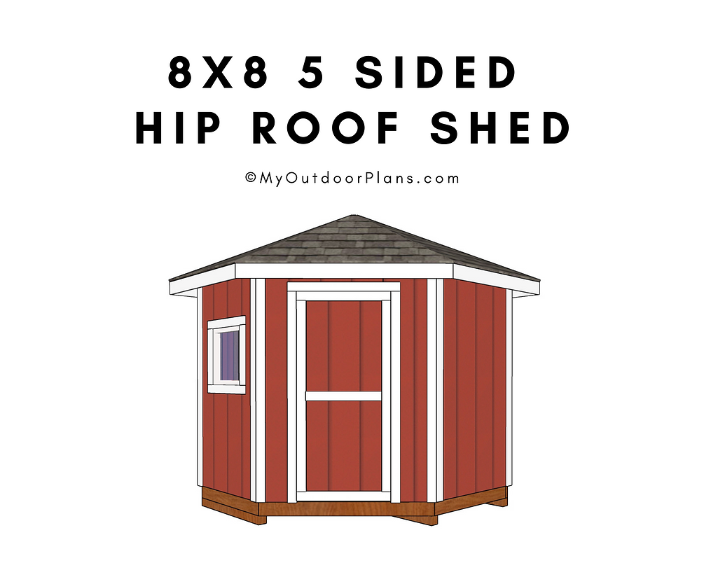 8x8 5 Sided Corner Shed Plans