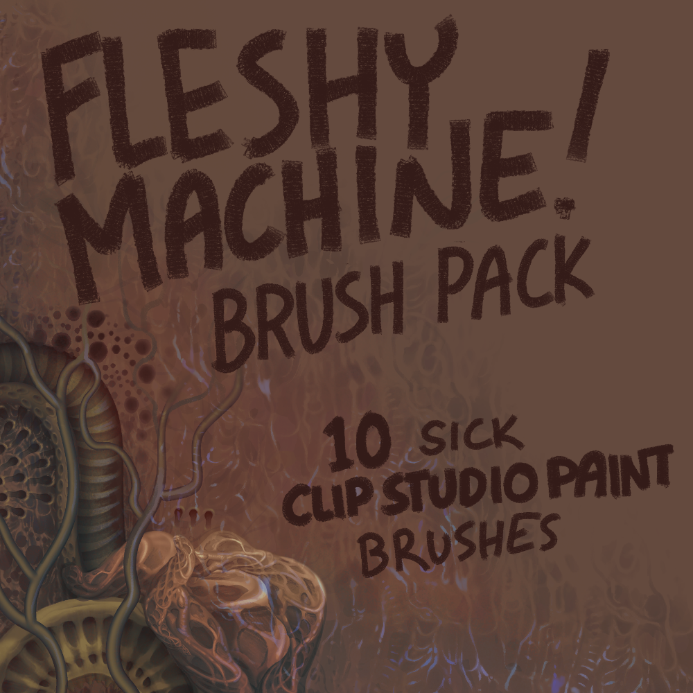 Fleshy Machine Clip Studio Brush Pack