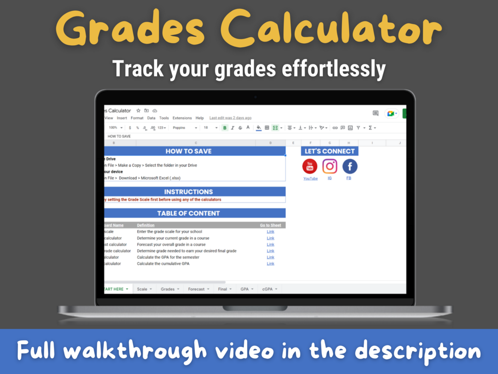 Grades calculator