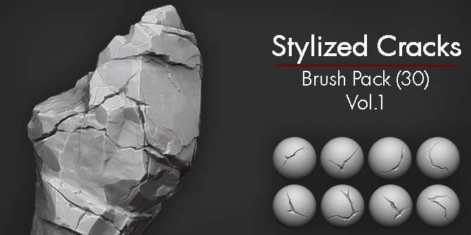 Zbrush Detail Crack Brushes