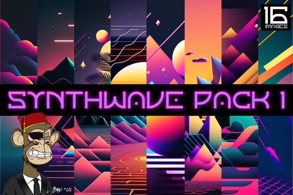 SYNTHWAVE BACKGROUND PACK 1