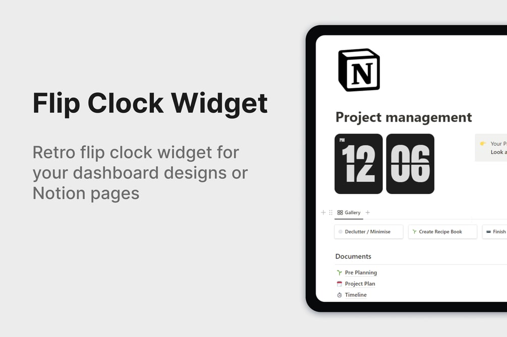 notion-digital-flip-clock-widget