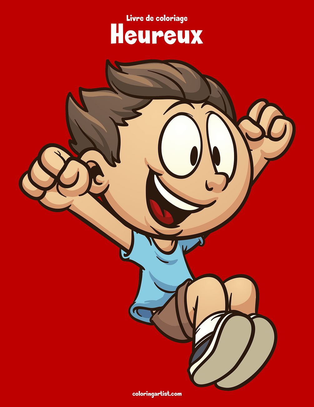 Livre de coloriage Heureux 1