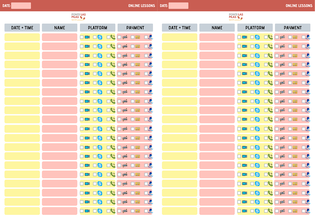 Clases Online Horario