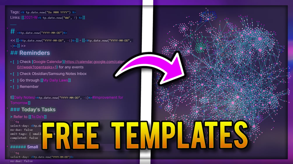 FREE Obsidian MD Note Templates Starter Pack + 4Part Course