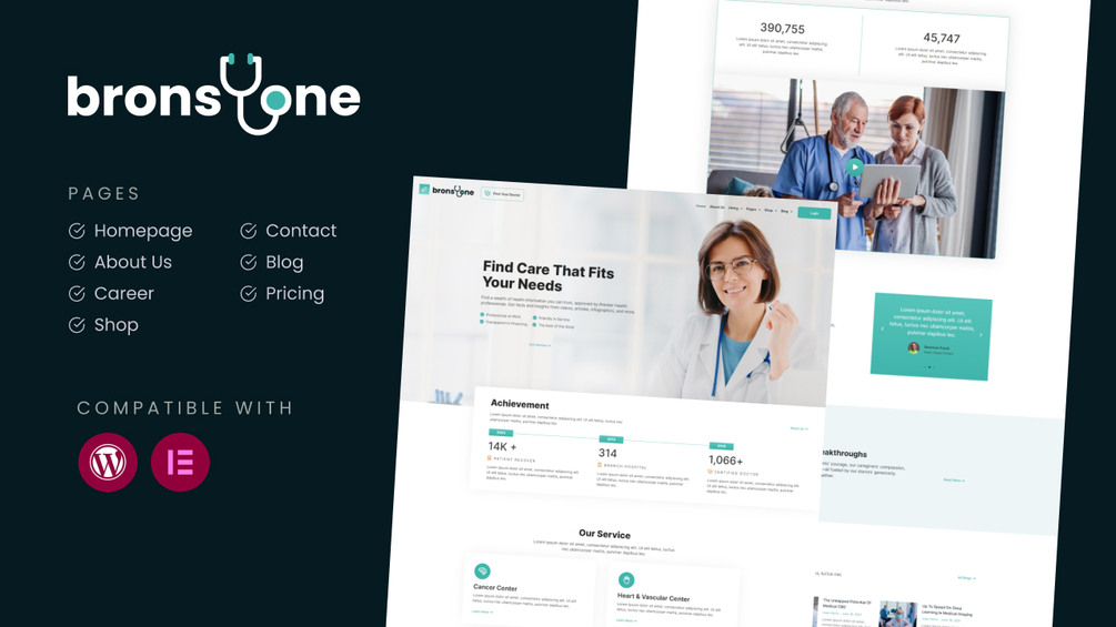 Bronsone Elementor Template Kit