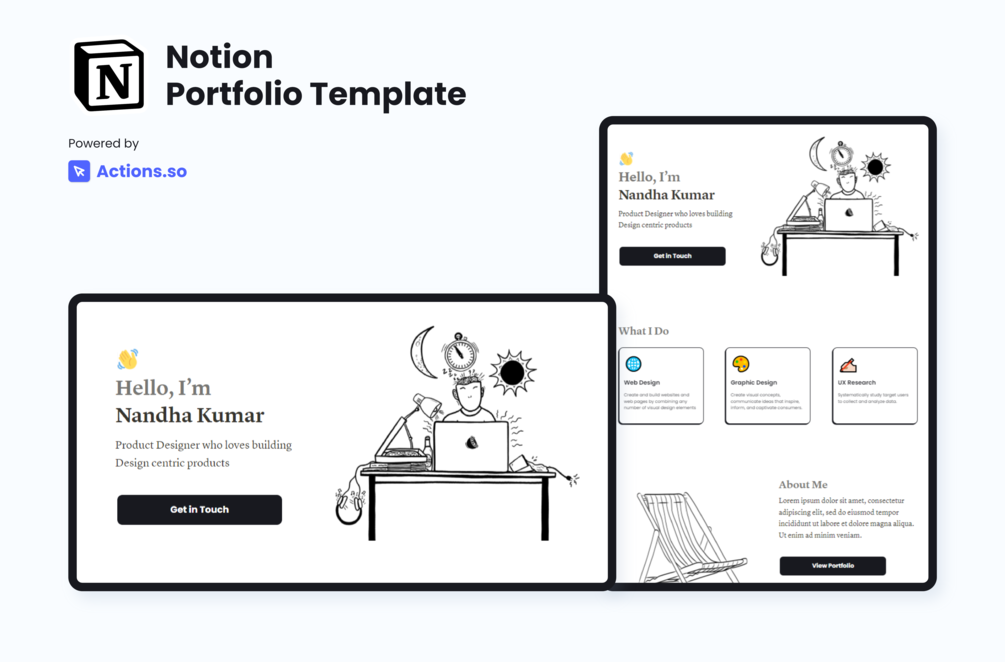 Notion Portfolio Template