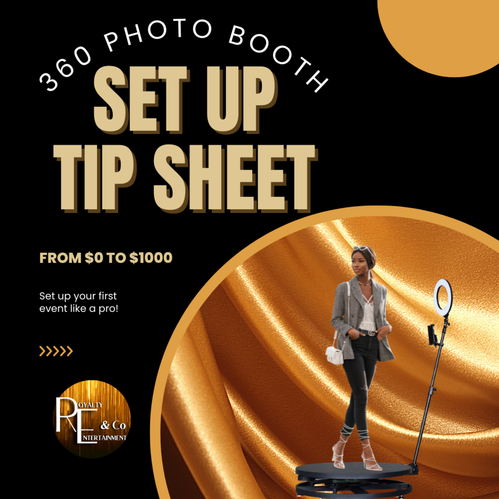 360 Photo Booth SetUp Tip Sheet