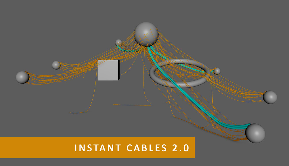 INSTANT CABLES 2.0 [Autodesk Maya Script]