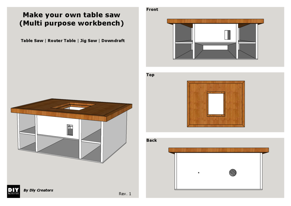 Homemade Table Saw Plan