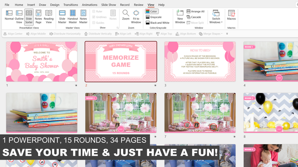 Memorize Virtual Girl Baby Shower Games for Zoom Virtual Baby Shower