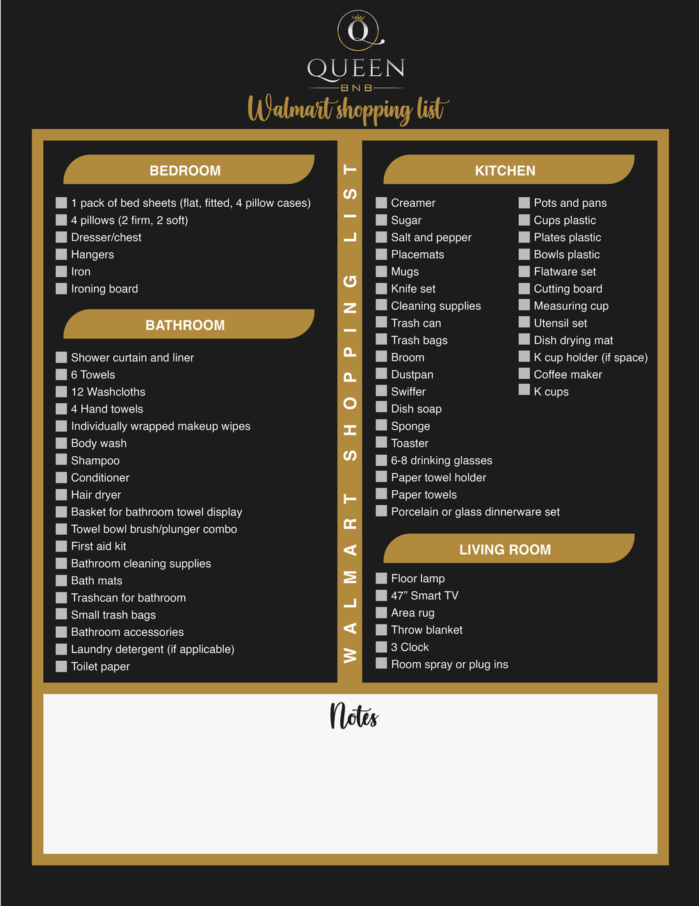 Get My Walmart Shopping Checklist