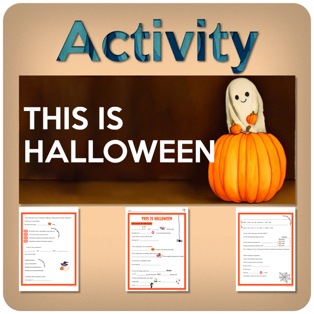 HALLOWEEN "This is Halloween!" song An activity for ESL learners!