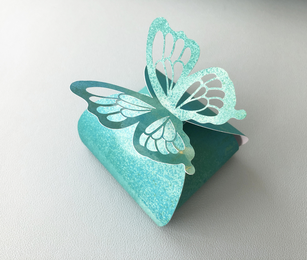 Butterfly Box SVG Butterfly Gift Box Template Twist Box SVG No