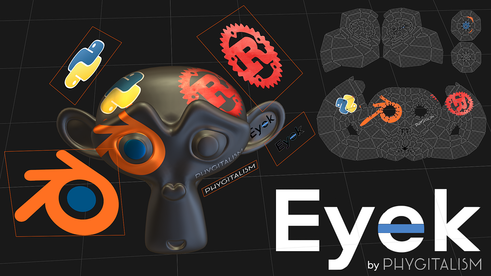 Eyek Blender addon for texturing by projection mapping from multiple images to one UV.