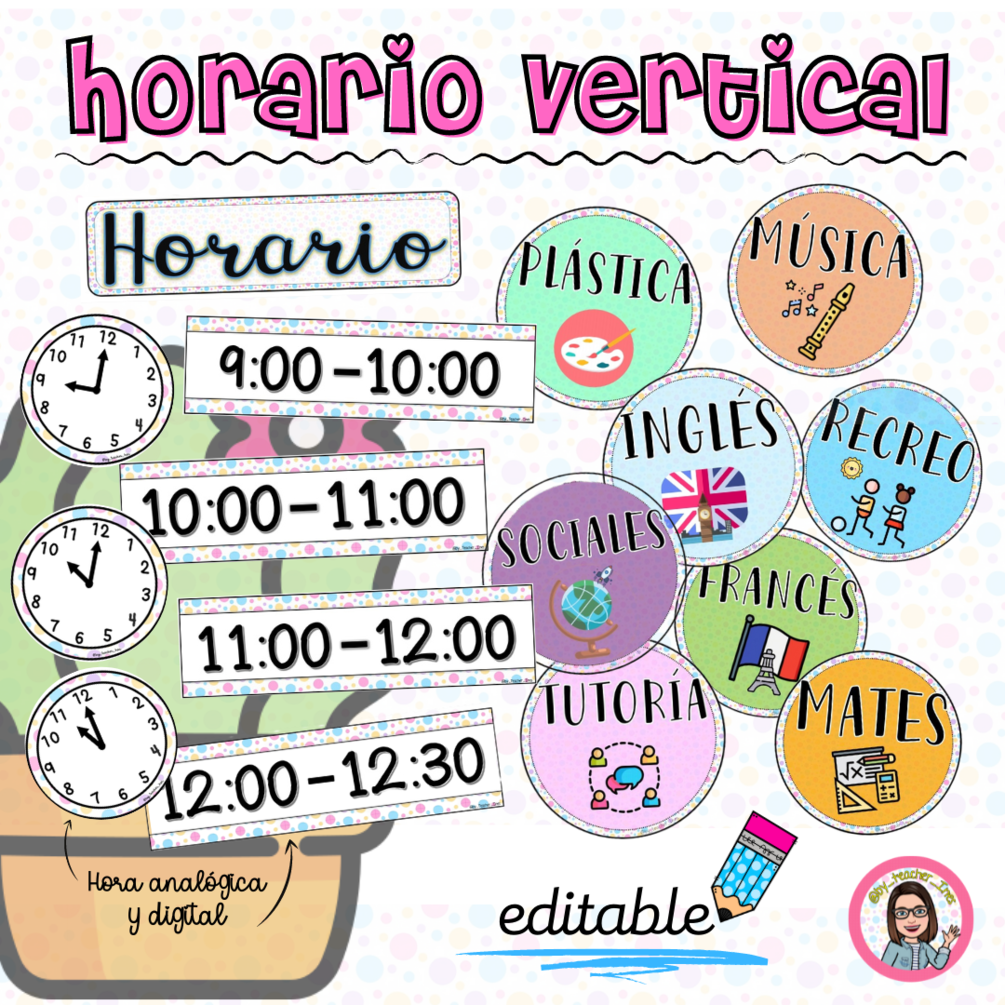 HORARIO VERTICAL