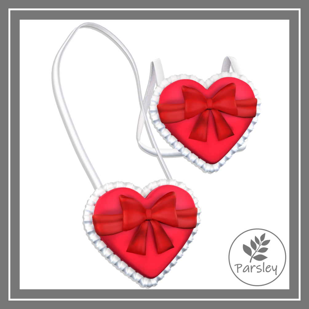 Frilly Heart Bags