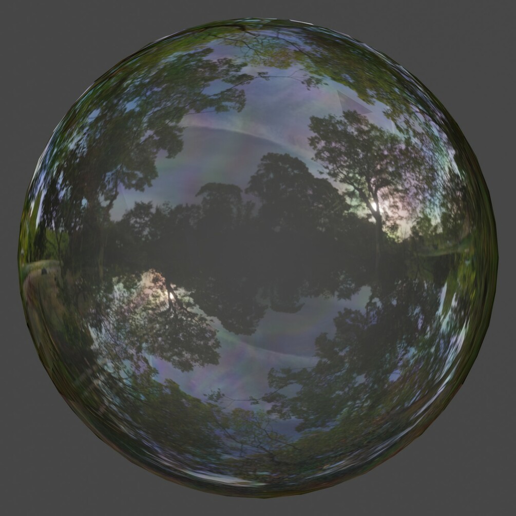 Blender Procedural Polarized Iridescent Glass