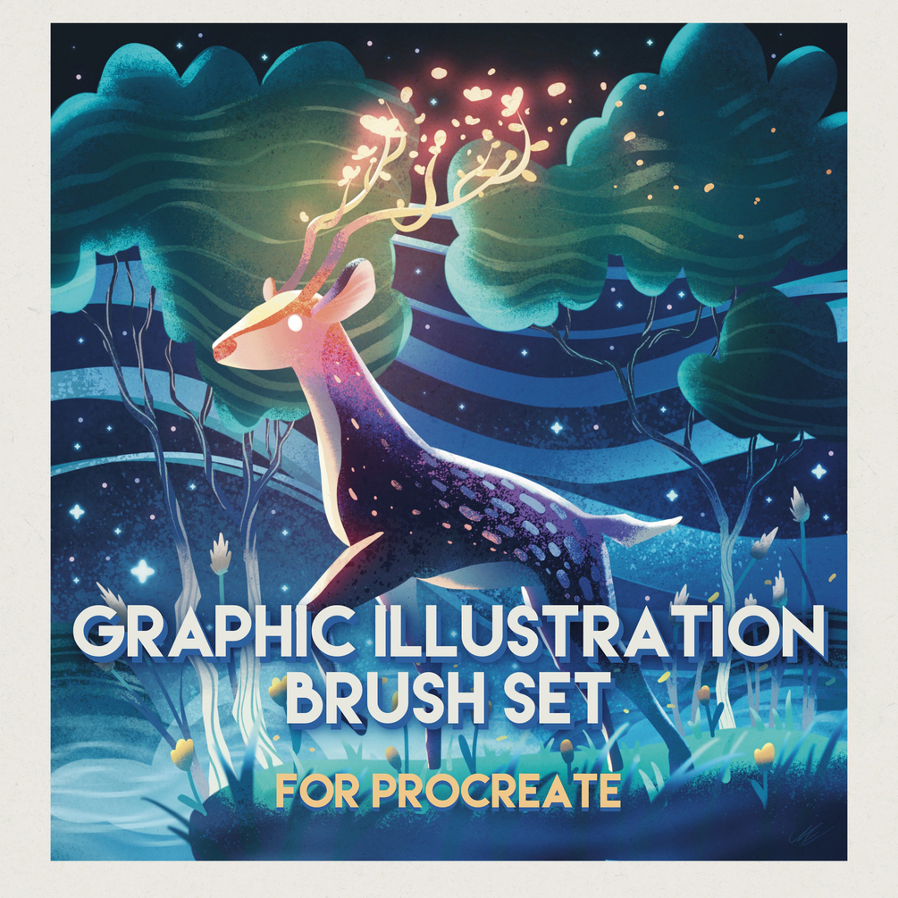 Graphic Illustration Brush Set for Procreate