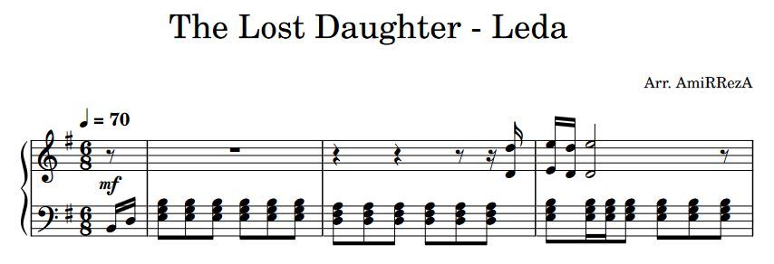 The Lost Daughter Leda Sheet Music