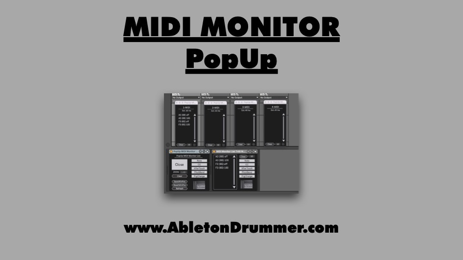 Ableton MIDI Monitor - Max for Live devices