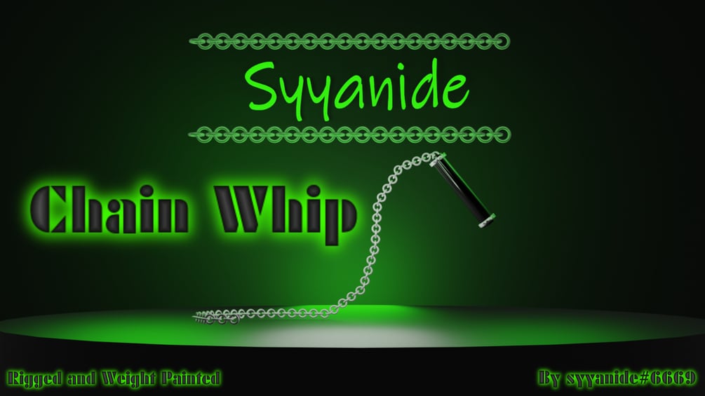 Chain Whip Asset (High and Low Poly Versions Nitro)