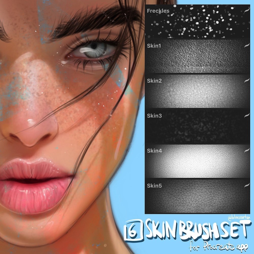 Skin brushes for Procreate