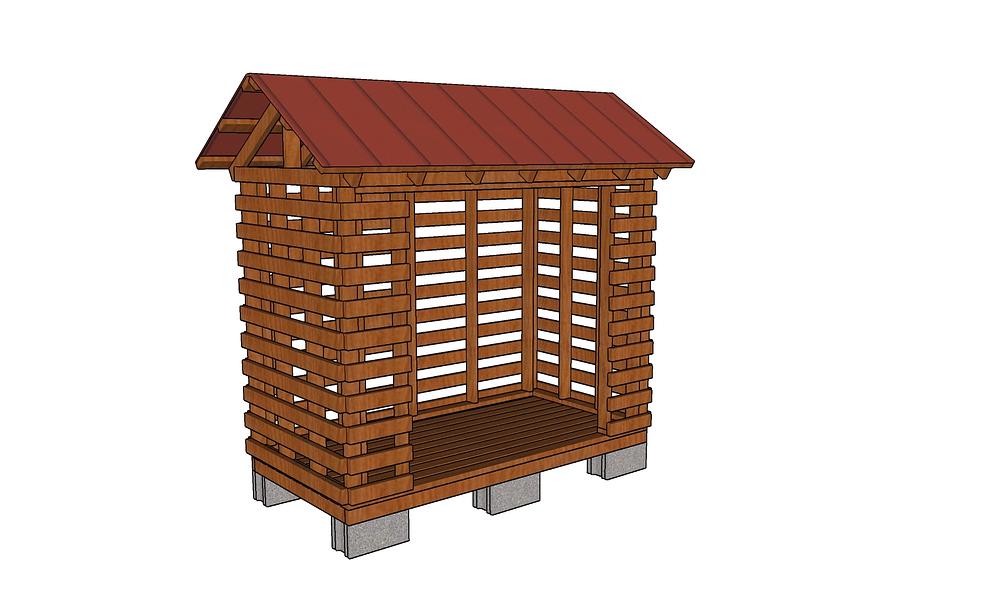 2x4 Firewood Shed Plans