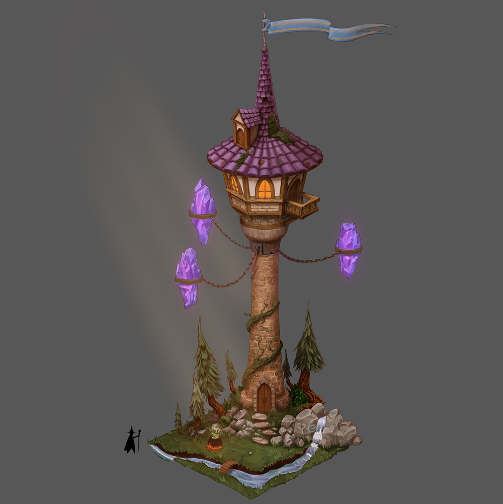 Isometric mage tower