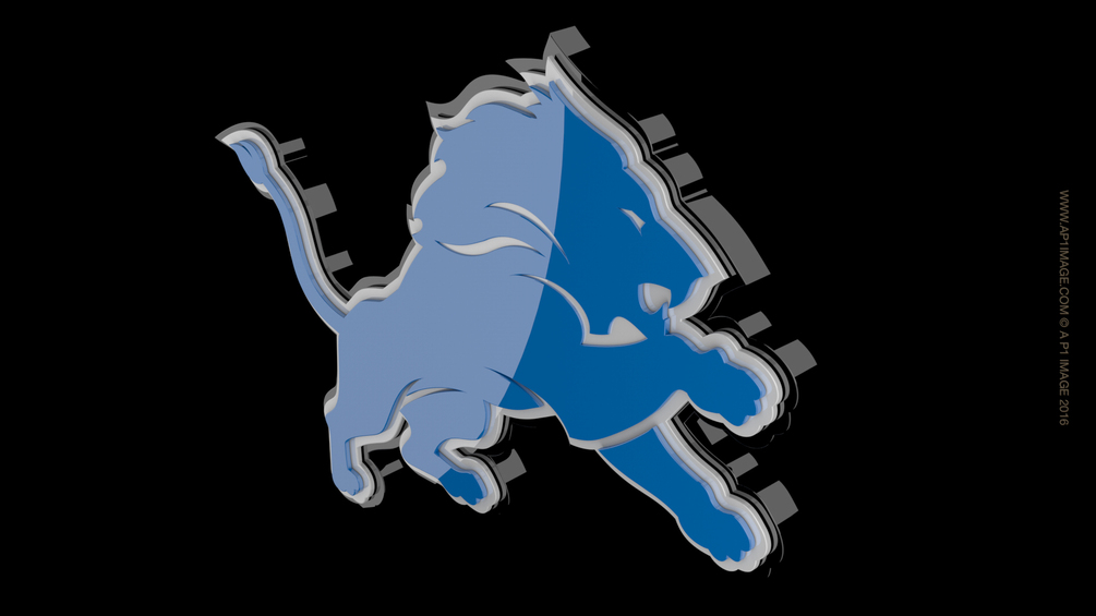 Detroit Lions 3D Logo