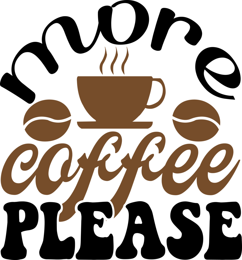 More Coffee Please SVG