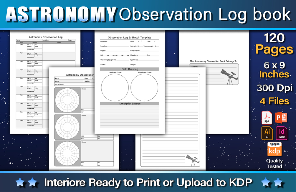 Astronomy Observation Log Book For KDP
