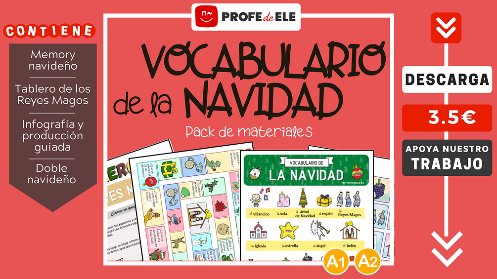 Https Www Profedeele Es Actividad Vocabulario La Navidad 2