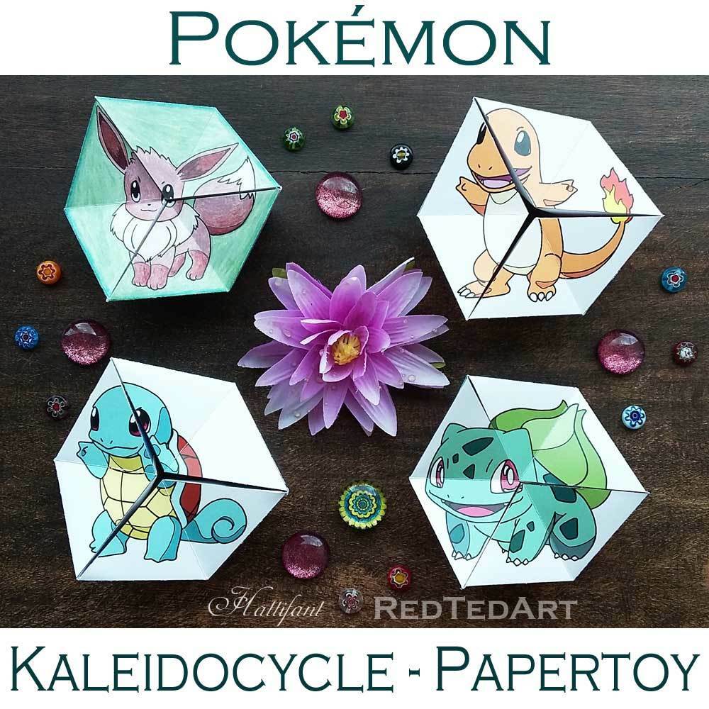POKEMON Evolution - Flextangle PAPERTOYS - FREE