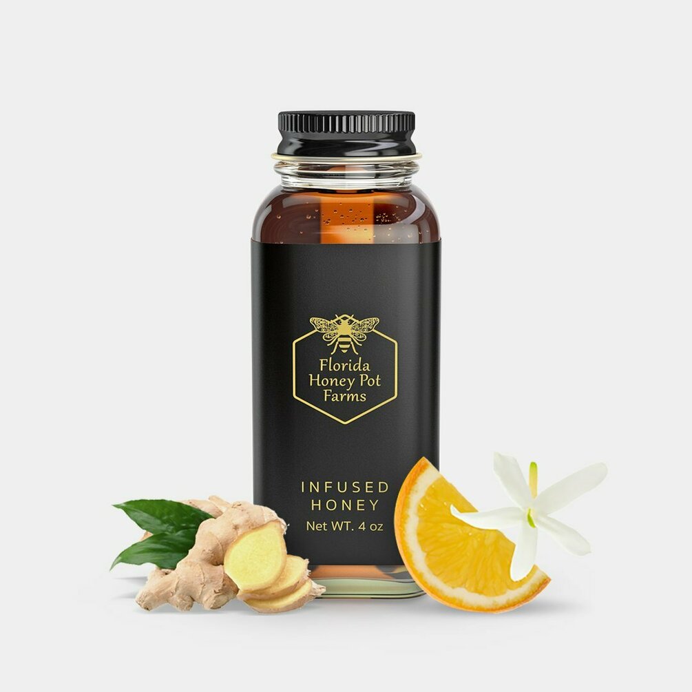 Ginger Orange Blossom Honey By Florida Honey Pot Farms