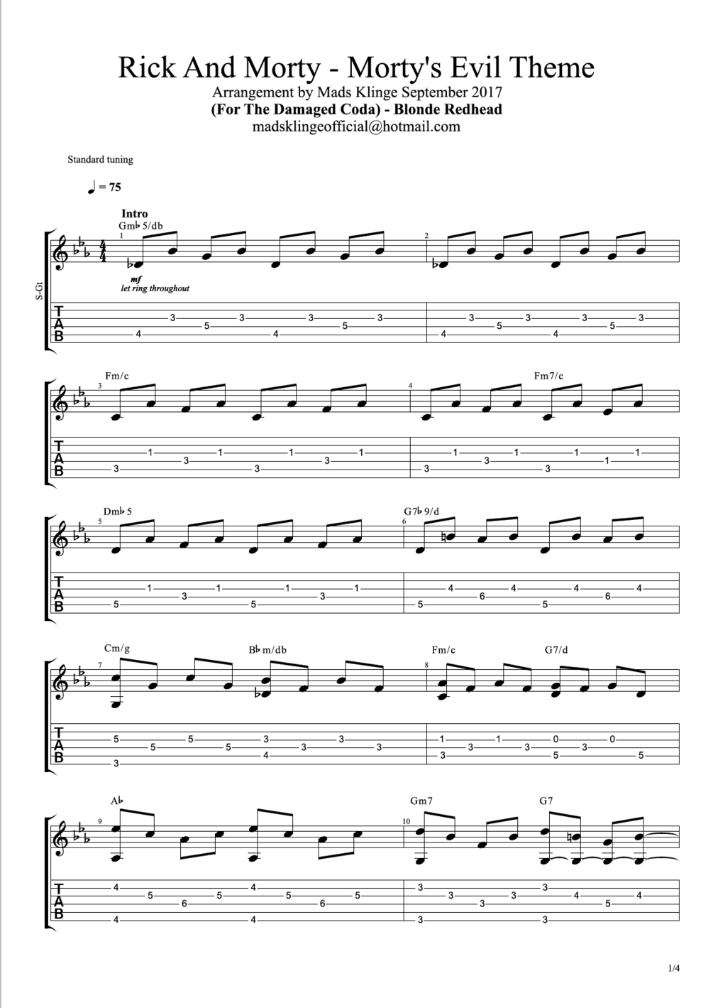 For The Damaged Coda Chords