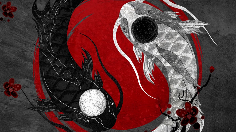 Japanese Art KoiFish, Mobile Wallpaper