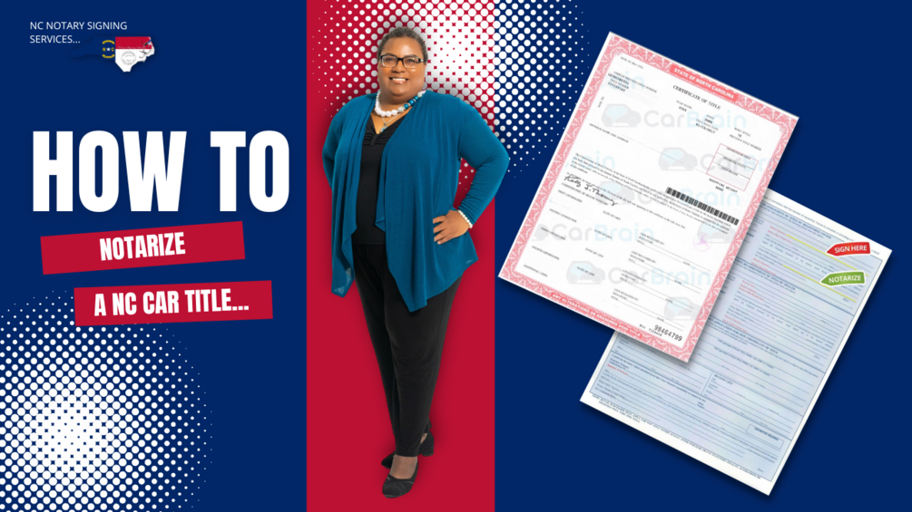 How To Notarize A Certificate of Title NC MVR191