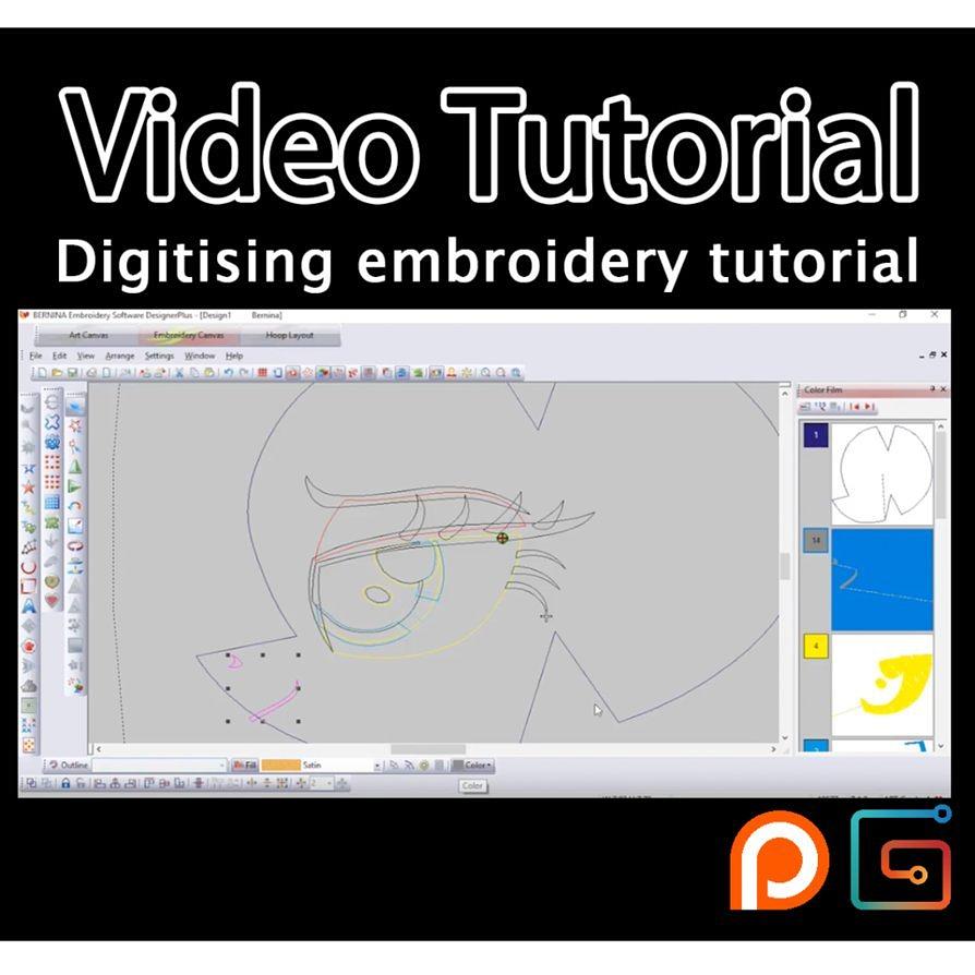 Digitising embroidery (video tutorial)
