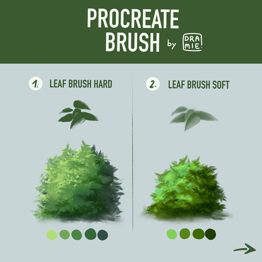 LeafSet (2) Procreate Brushes