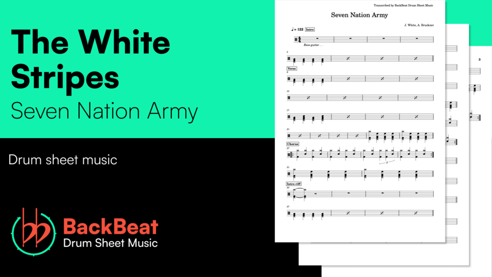 The White Stripes Seven Nation Army (Drum Sheet Music)