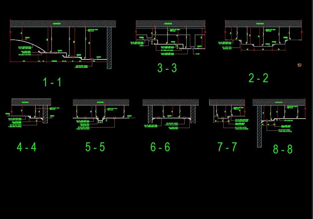 Gypsum false ceiling details