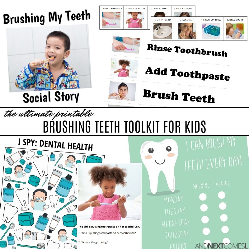 Brushing Teeth Printable Toolkit