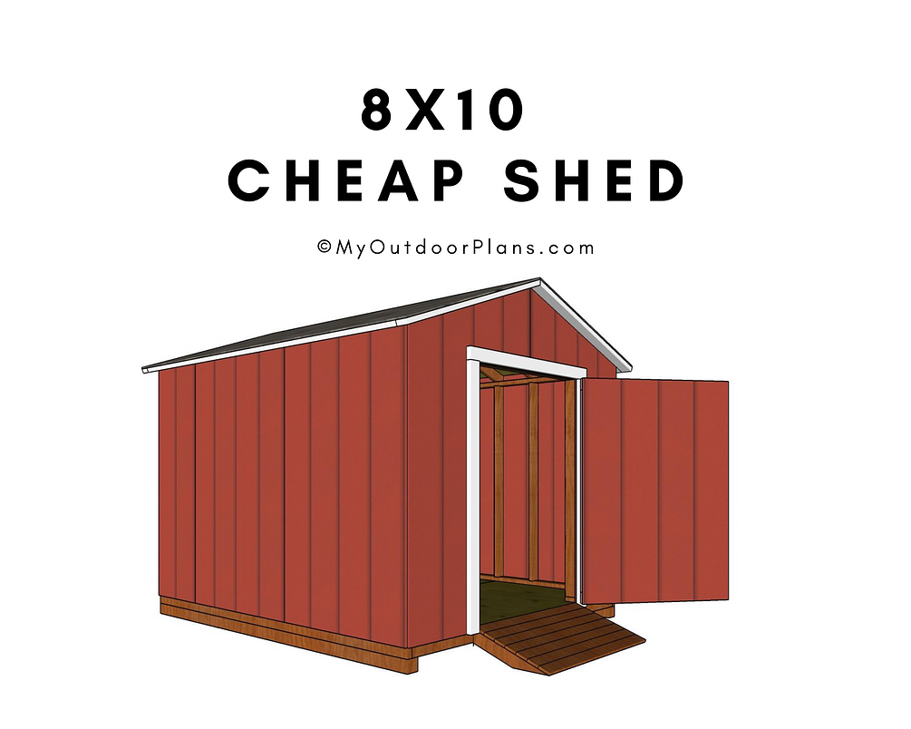 8x10 cheap shed plans