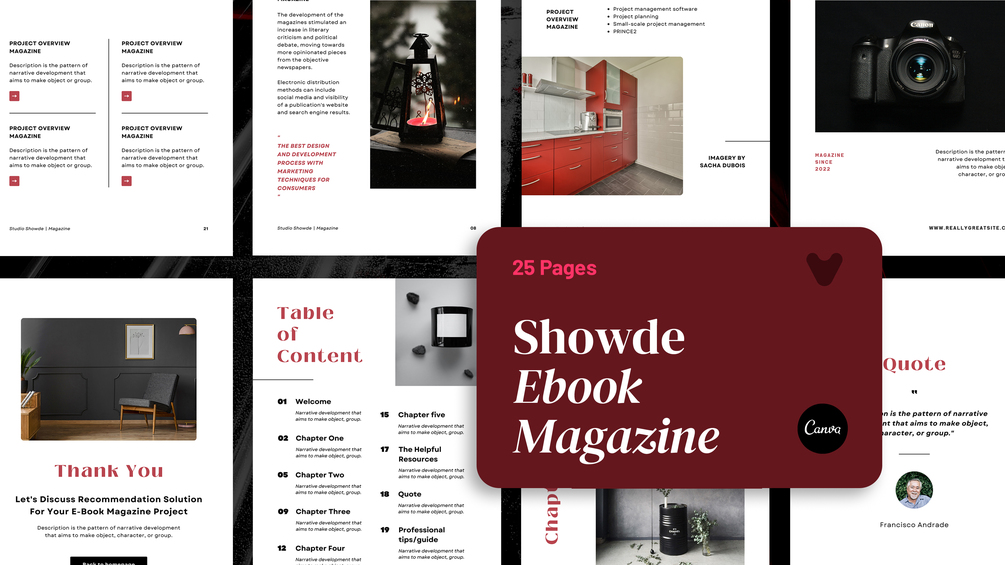 Showde Ebook Magazine Template