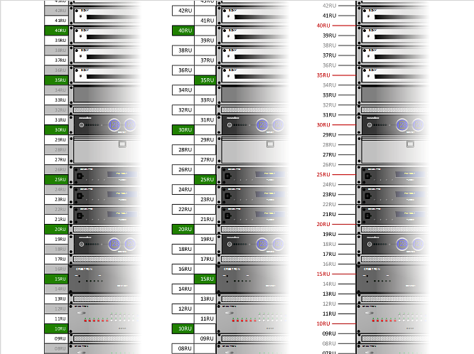 Über Rack Unit Dimension Line Visio SmartShape